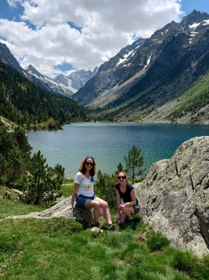 journée d'excursion pendant un séjour en immersion, randonné au lac de Gaube à Cauterets, dans le parc national des Pyrénées